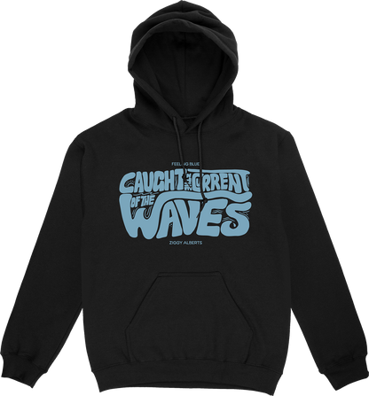 Feeling Blue Pullover Hoodie Black