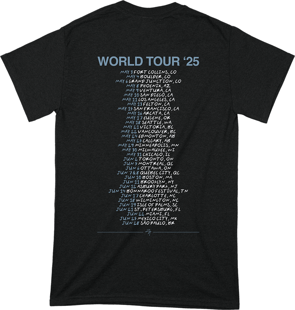 New Love World Tour '25 T-Shirt Black